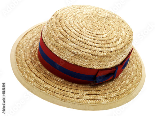 School Straw Boater Hat