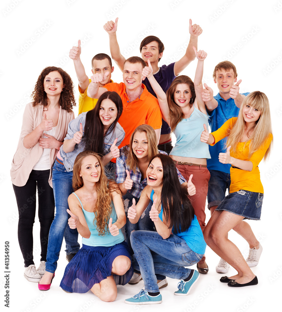 Group people isolated. Group people isolated.
