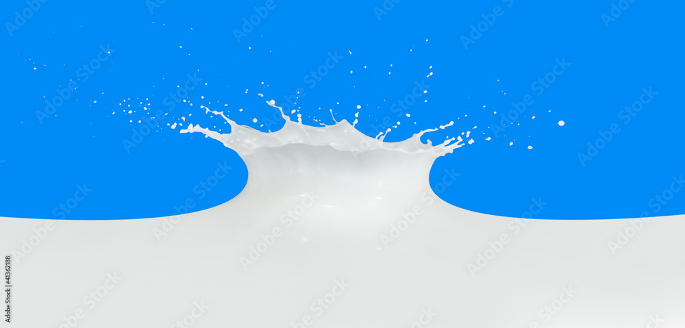 Obraz premium milk splash