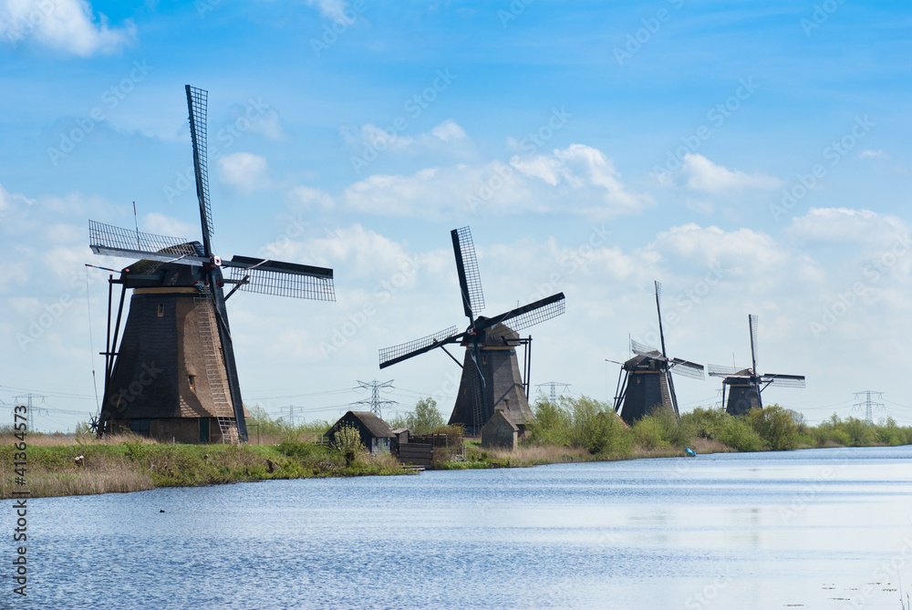 Naklejka premium Kinderdjik in Holland unesco heritage