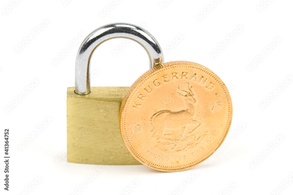 Goldmünze StockFoto Adobe Stock