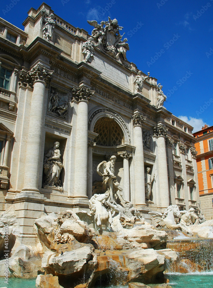 Fontana di Trevi a Roma, Italia