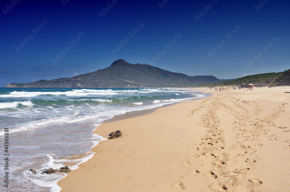 Sardegna, Buggerru, spiaggia di San Nicolao, vista di Portixeddu Sardegna, Buggerru, spiaggia di San Nicolao, vista di Portixeddu