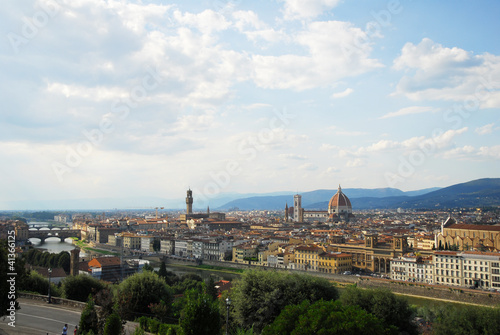 Florence, aerial view from Michelangelo square. © claudiozacc