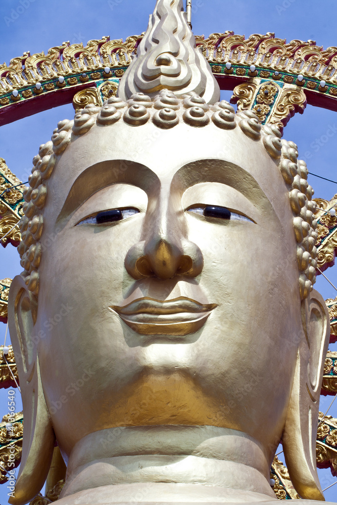 The golden big buddha at smui island, Thailand
