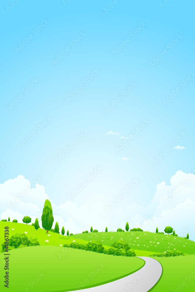 Plakat Green Landscape