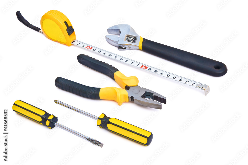 tool kit accessories with clipping path tool kit accessories with clipping path