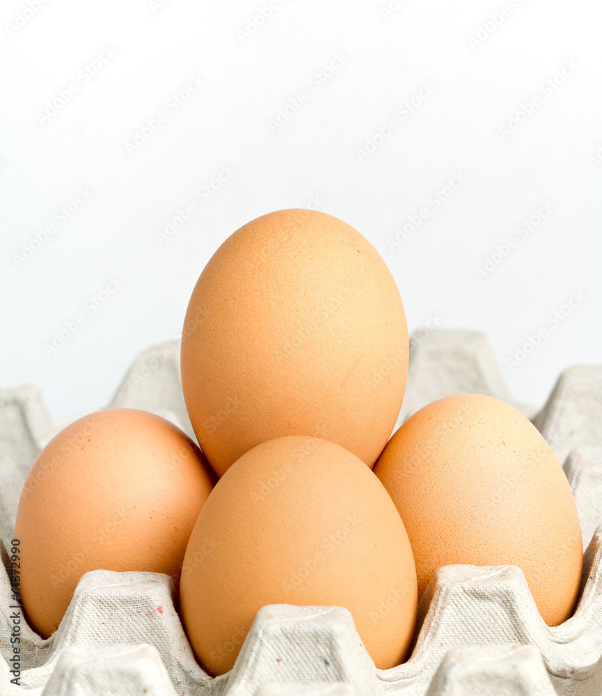 Chicken brown egg closeup view background Chicken brown egg closeup view background