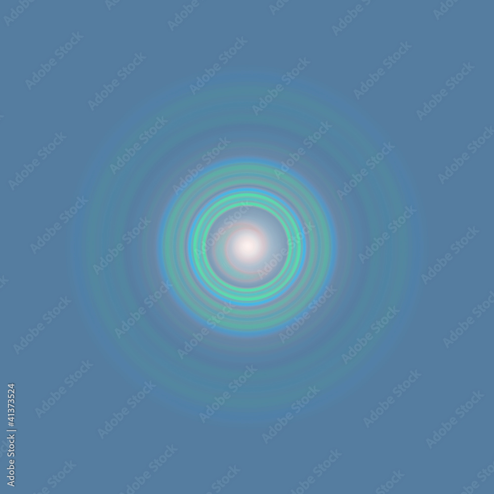 Turquoise circles being designed Turquoise circles being designed