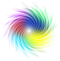 Fototapete Psychedelisch Mehrfarbige Kurven bilden Spirale  © WavebreakmediaMicro