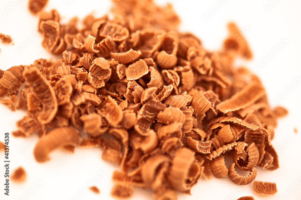 Obraz premium Many chocolate shavings