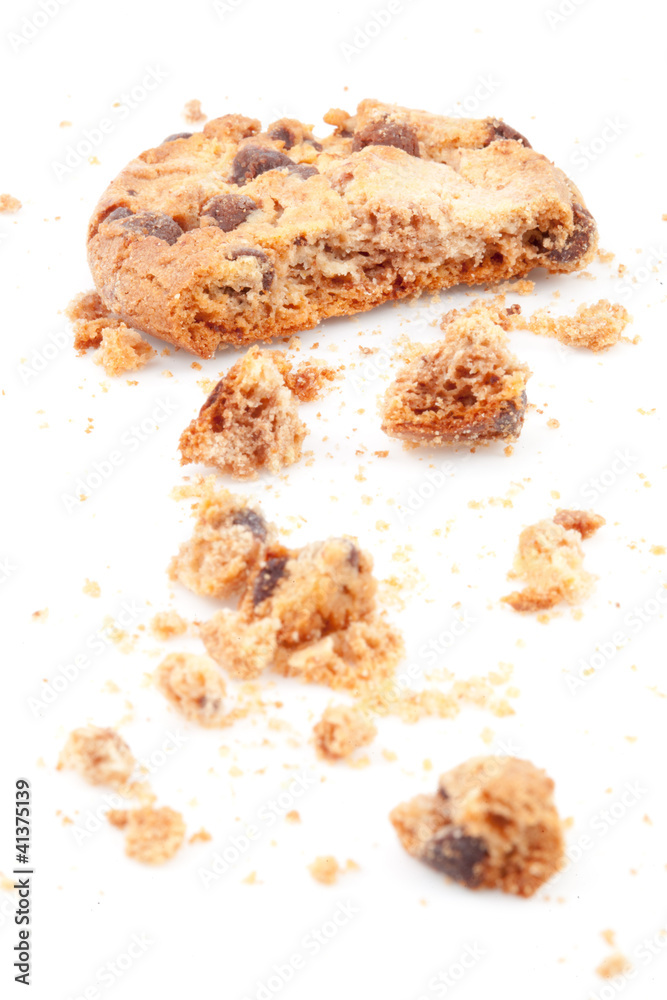 Close up of an half eaten cookie Close up of an half eaten cookie