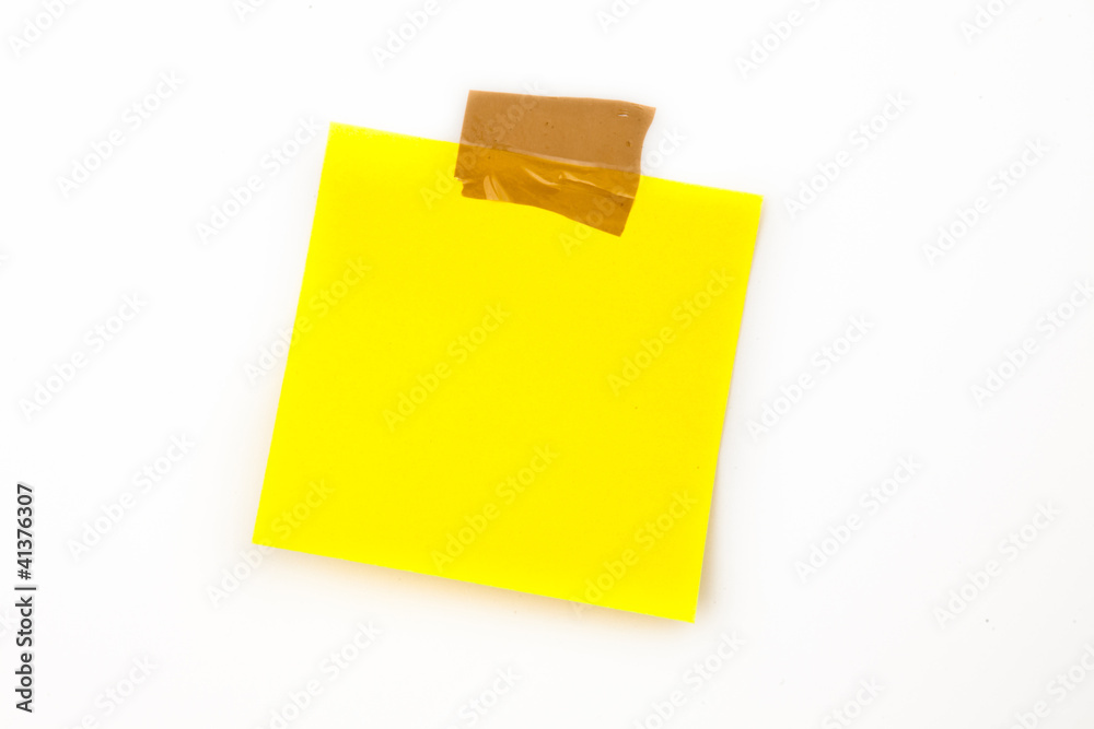 Sticky note with adhesive tape Sticky note with adhesive tape