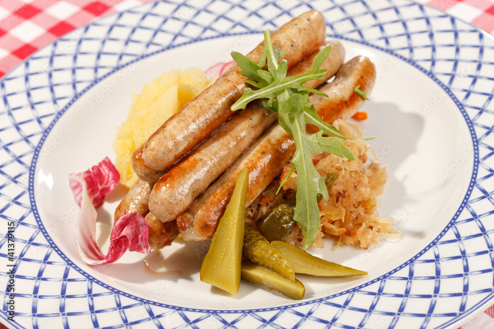 sausages with cabbage sausages with cabbage