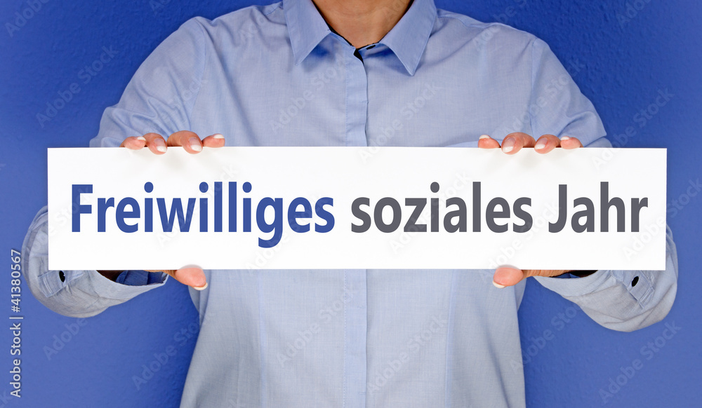 Freiwilliges Soziales Jahr Steuererklärung Wo Eintragen Freiwilliges soziales Jahr Stock-Foto | Adobe Stock