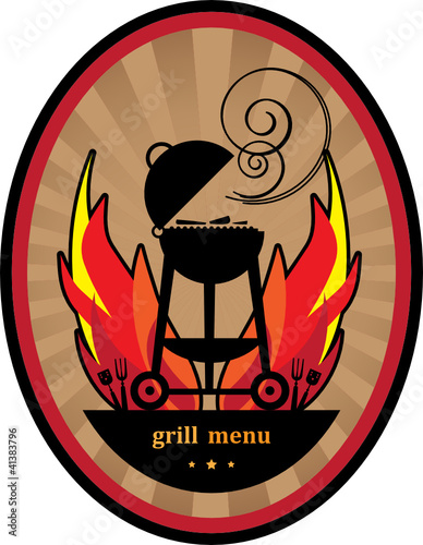 Grill Menu, Vector illustration