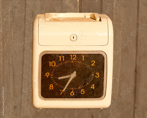 The Clocking in machine