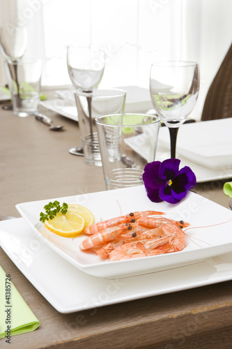 Garnelen  als Vorspeise