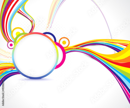 abstract colorful wave background