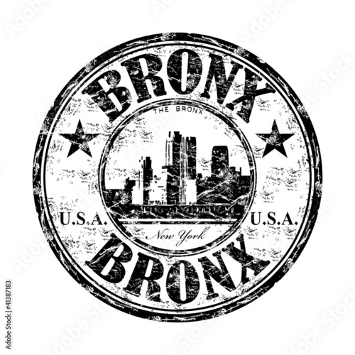 Bronx grunge rubber stamp photo