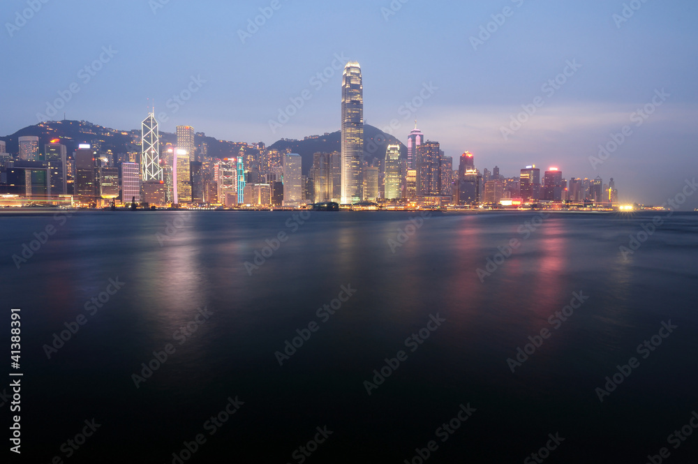 Fototapeta premium Hong kong from vitoria bay