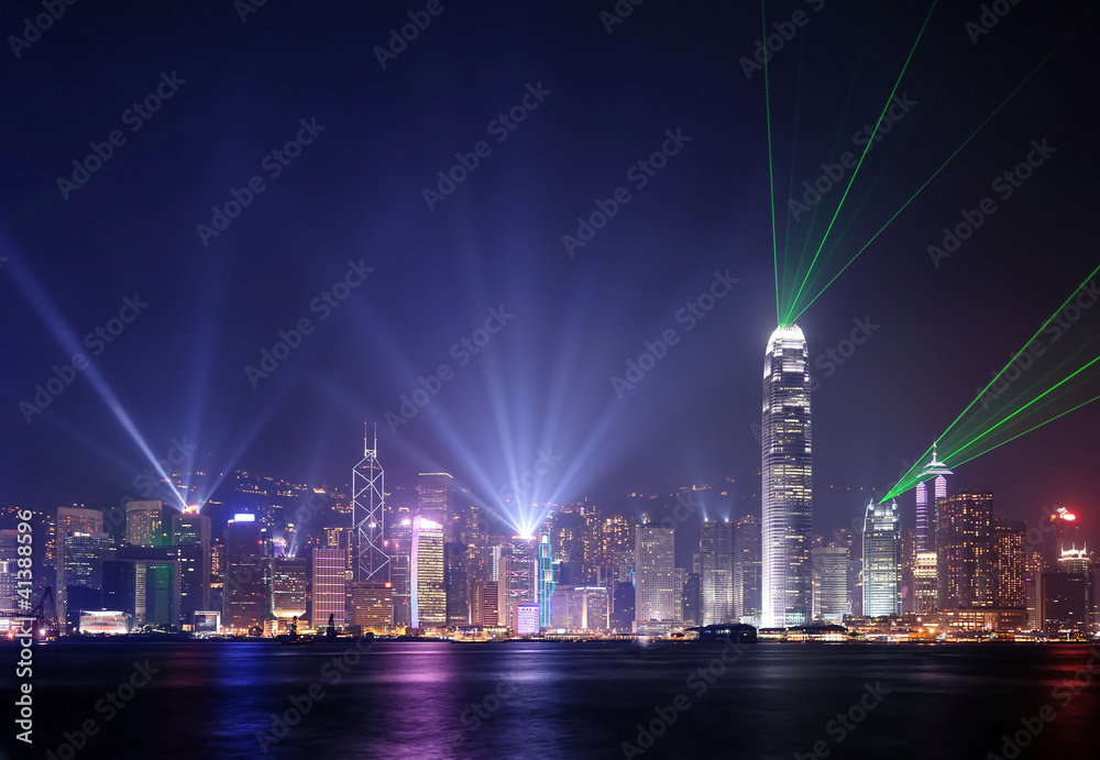 Symphomy og light show in Hong Kong