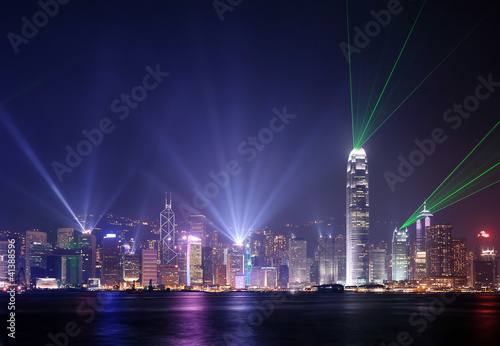 Symphomy og light show in Hong Kong