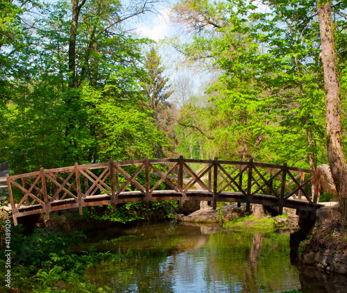 Old wooden bridge