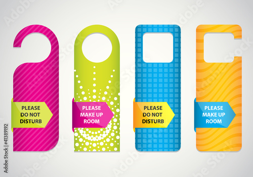 hotel do not disturb door hanger