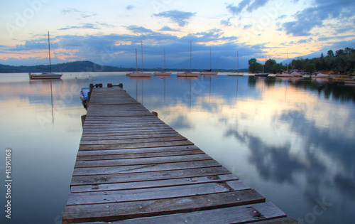 Lake mirrored