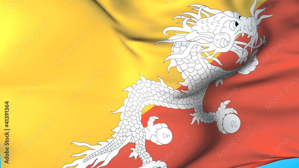Bhutan Waving Flag