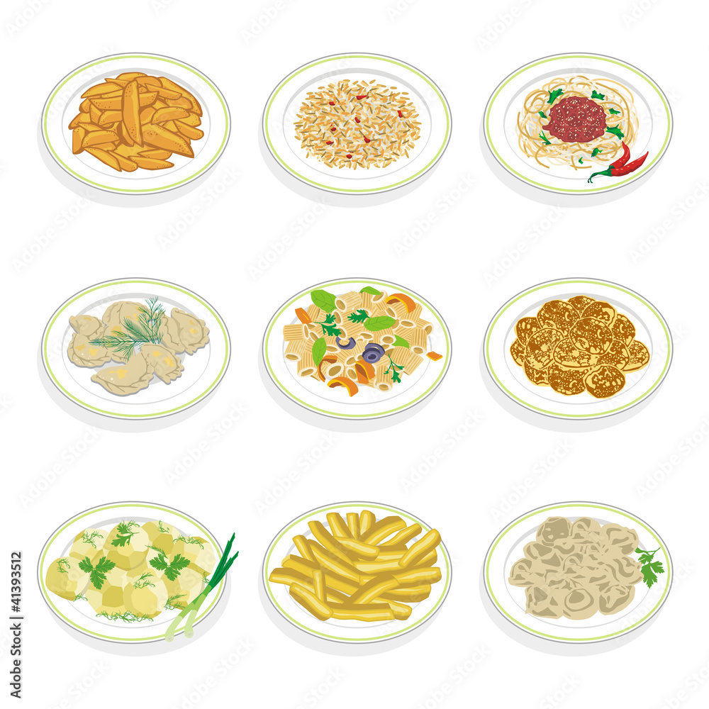 Set of food Set of food