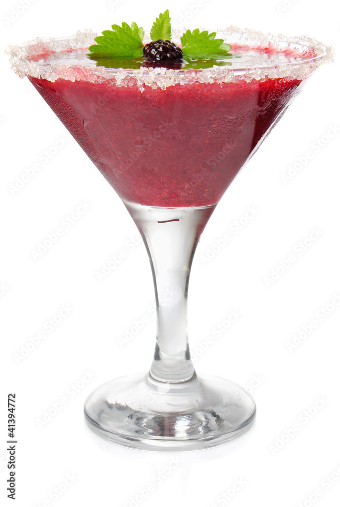 daiquiri of blackberry and strawberry with mint daiquiri of blackberry and strawberry with mint