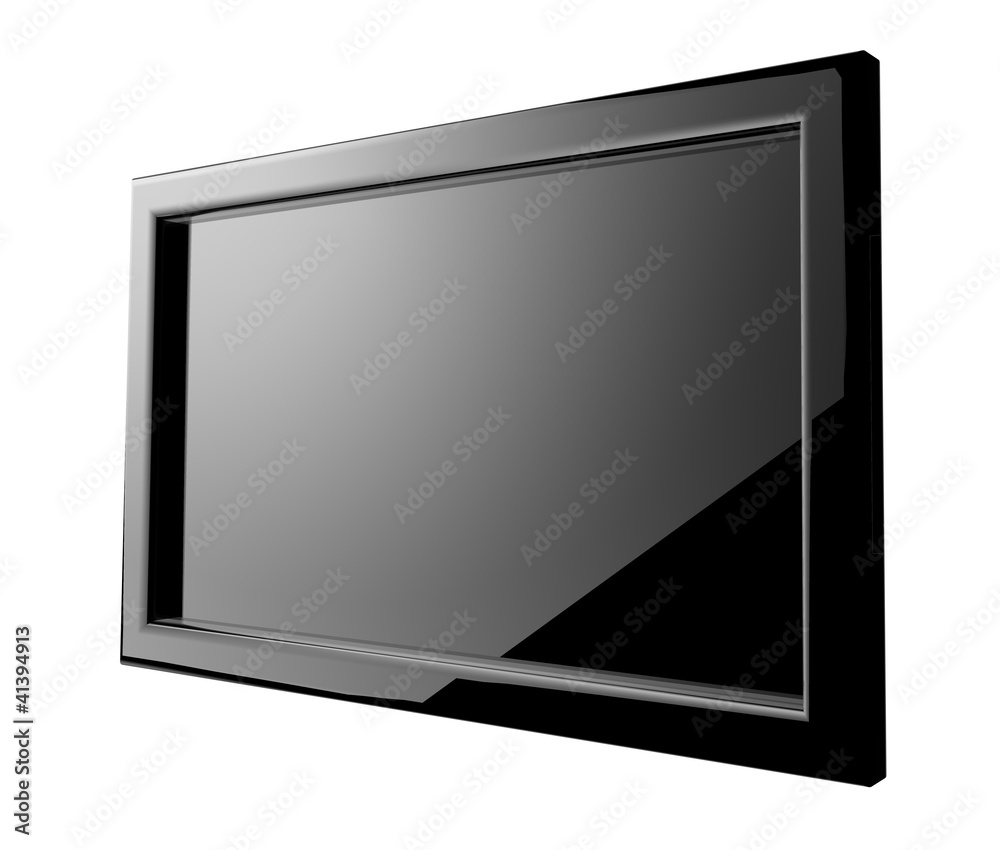 Glossy Plasma tv in white space Glossy Plasma tv in white space