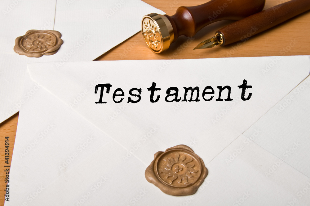 Testament Stock Photo | Adobe Stock
