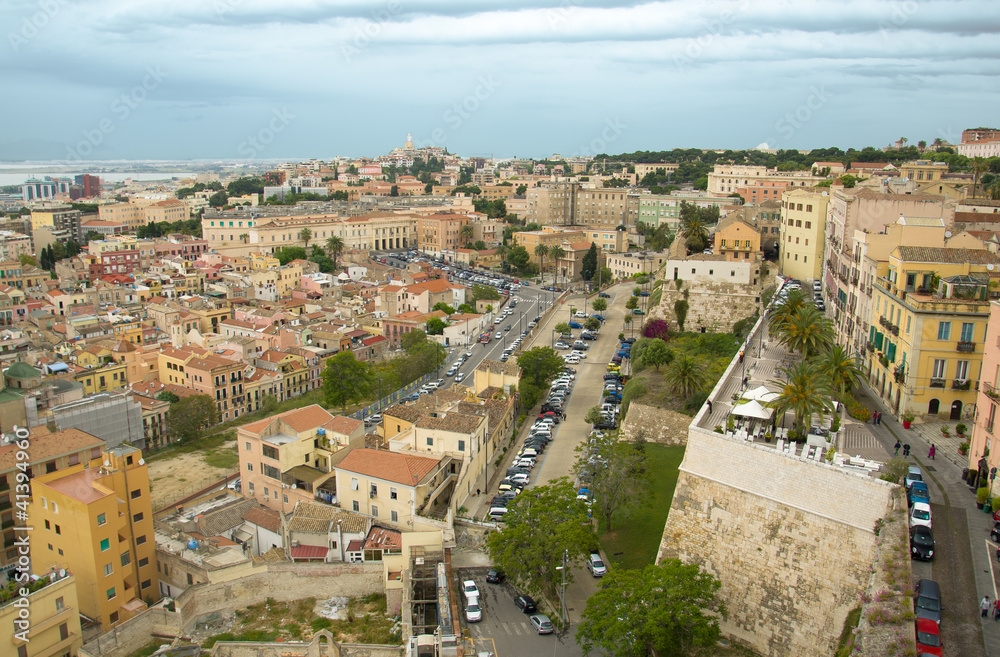 Cagliari, panorama del centro storico