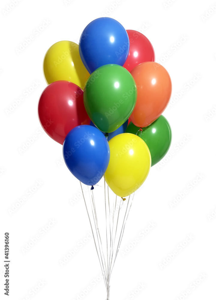 bunch of colorful balloons with clipping path bunch of colorful balloons with clipping path