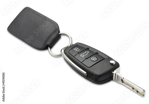 car key and fob shallow dof with clipping path