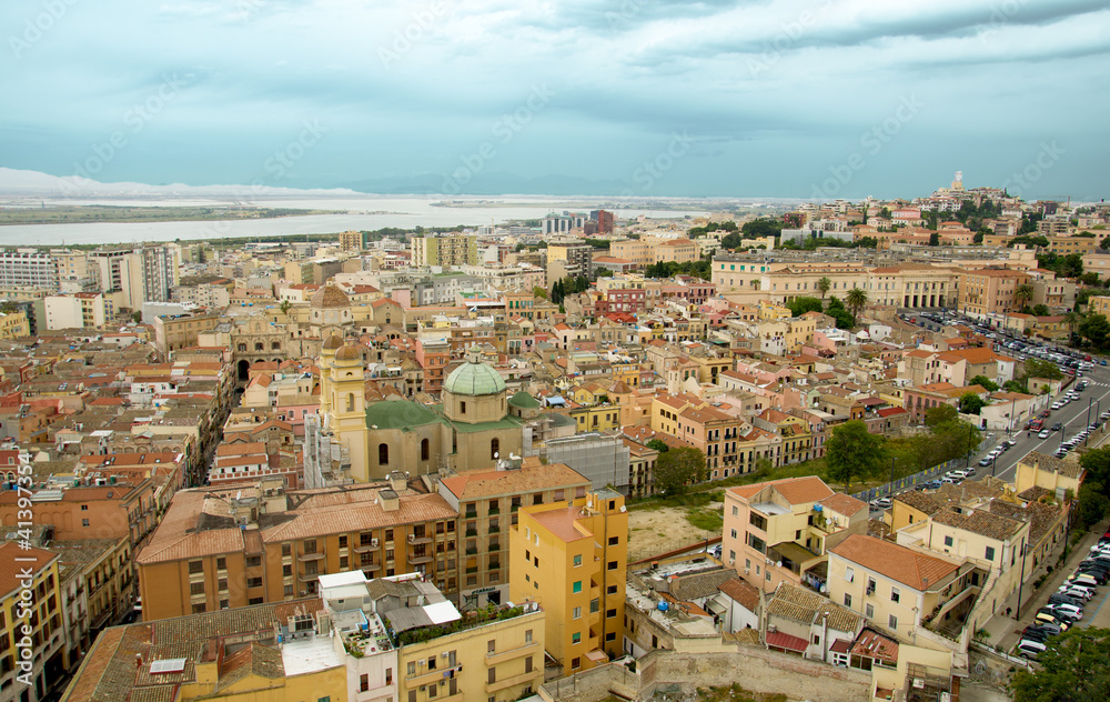 Cagliari, veduta del quartiere di Stampace