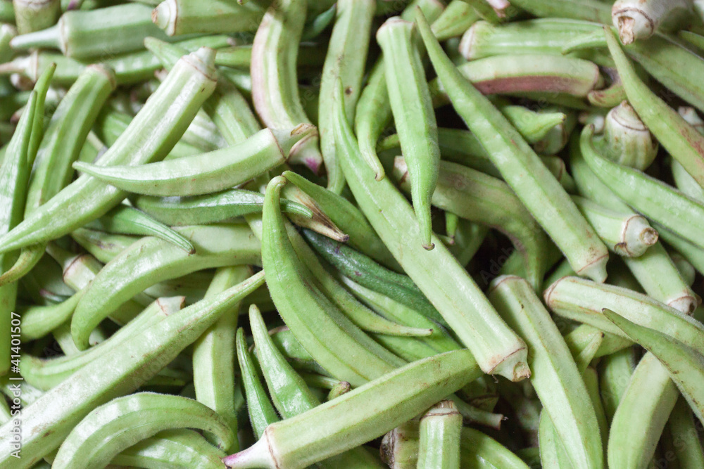 lalo, légume, Abelmoschus esculentus lalo, légume, Abelmoschus esculentus