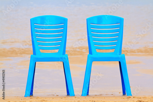 chairs on beach