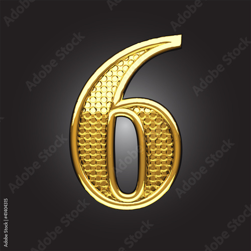 Vector golden figure