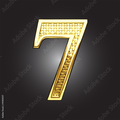 Vector golden figure