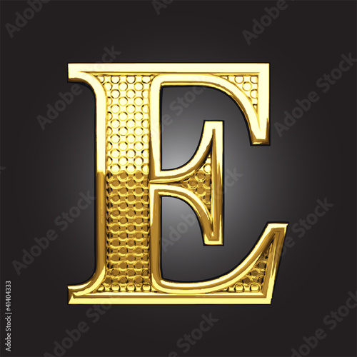 Vector golden figure