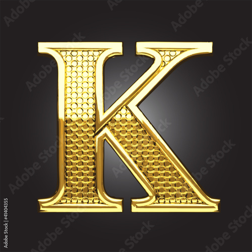 Vector golden figure
