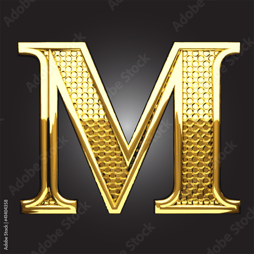 Vector golden figure