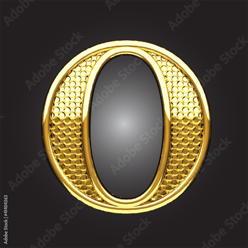Vector golden figure