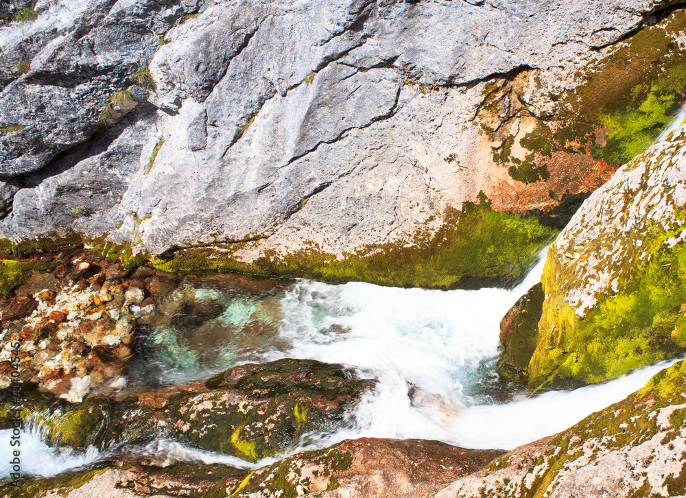 Waterfall, Julian Alps Waterfall, Julian Alps