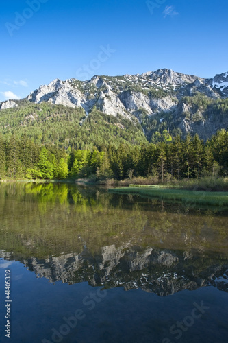Fototapeta Naklejka Na Ścianę i Meble -  Alpine Lake in the springtime