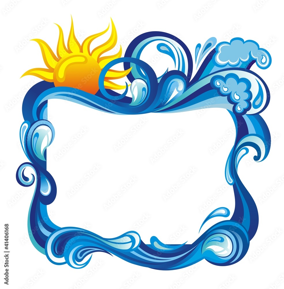 Fototapeta premium Abstract water background with place for your text